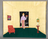 Mary K. Borkowski, “The Open Door”, Dayton, Ohio, 1964 - 1974, Satin and velvet, 16 × 19 in., C…
