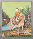 Andrea Badami, “Untitled (Boy with Deer on Horse)”, Omaha, Nebraska, 1964–1974, Paint on canvas…