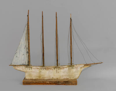 Frank Adams, “Ship”, Massachusetts, United States, 1930–1944, Wood, sheet, metal, wire, paint, …