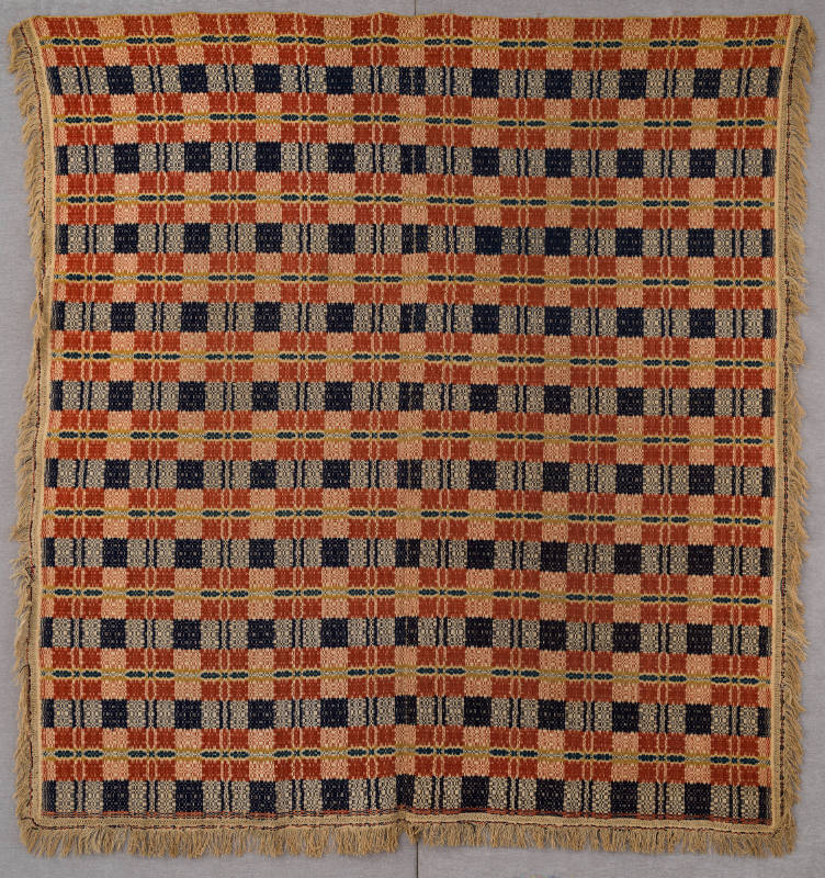 Susan Loveland Davidson, “Coverlet”, Royalton County, Niagara, N.Y., 19th to 20th century, Wool…