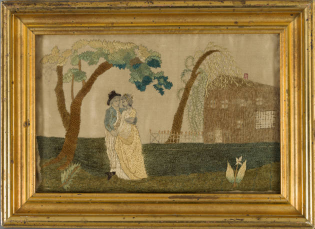 Artist unidentified, “Needlework (Untitled)”, Possibly Massachusetts, United States, c. 1820, S…