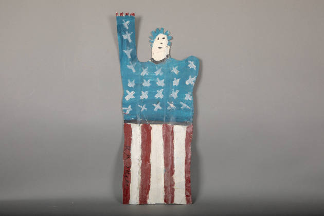 R. A.(Reuben Aaron) Miller, “Statute of Liberty”, Rabbittown, Georgia, United States, n.d., Pai…