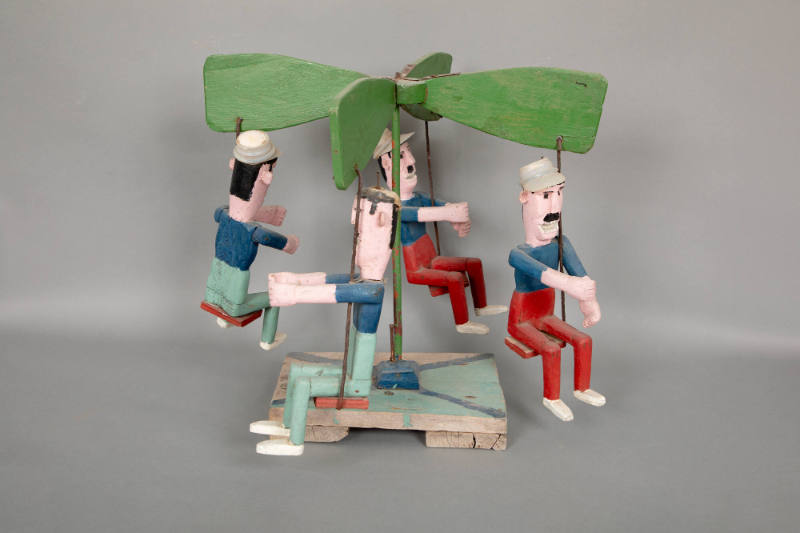 Artist unidentified, “Whirligig”, Puerto Rico, n.d., Painted wood, metal, plastic, 15 × 12 in.,…