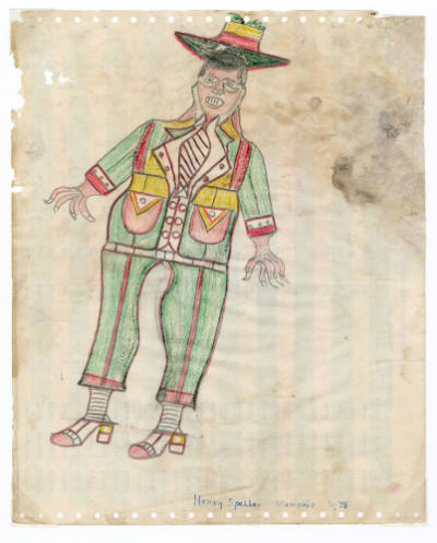 Henry Speller, “Untitled”, Memphis, Tennessee, United States, June 1978, Pencil and colored pen…