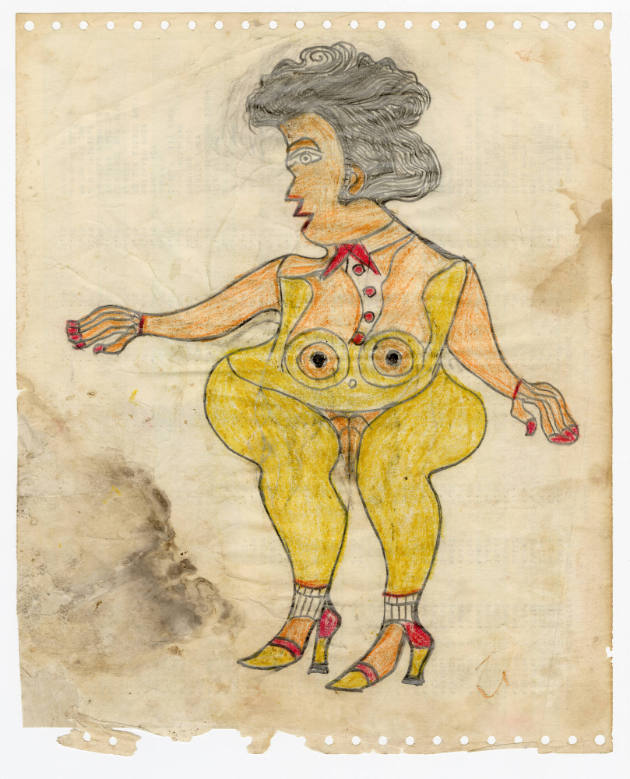 Henry Speller, “Untitled”, Memphis, Tennessee, United States, c. 1978, Pencil and colored penci…