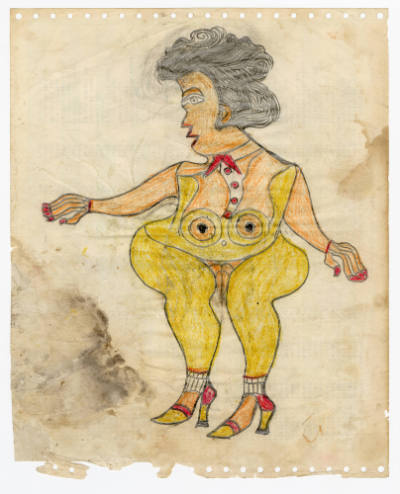 Henry Speller, “Untitled”, Memphis, Tennessee, United States, c. 1978, Pencil and colored penci…