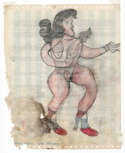 Henry Speller, “Untitled”, Memphis, Tennessee, United States, 1976–1978, Pencil and colored pen…