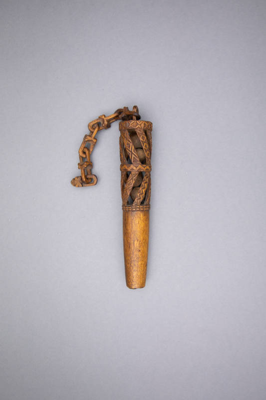 Artist unidentified, “Nostepinner”, Norway, 1800, Carved Wood, 11 1/2 x 1 1/4 x 1 1/4 in., Coll…