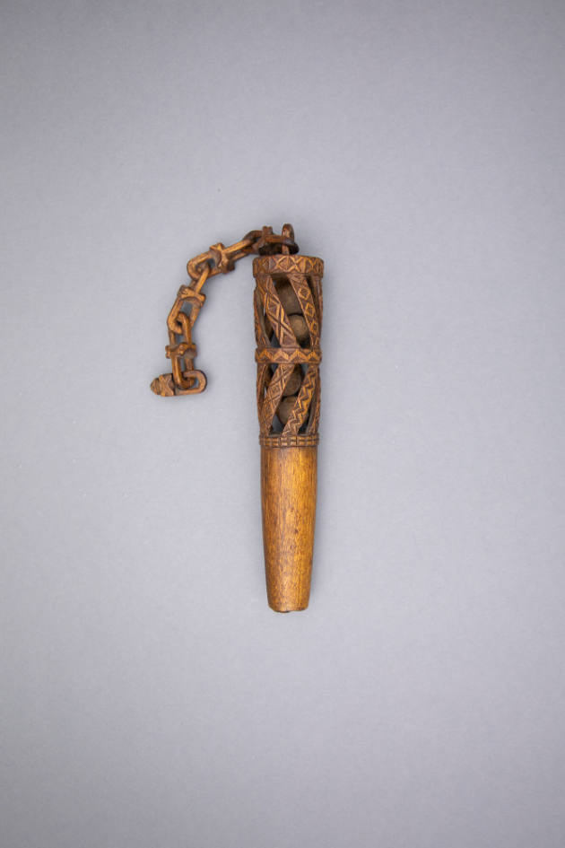 Artist unidentified, “Nostepinner”, Norway, 1800, Carved Wood, 11 1/2 x 1 1/4 x 1 1/4 in., Coll…
