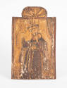 Molleno, “Possibly St. Raymond”, New Mexico, 1800 - 1900, Water-based paint on pine board, 17 ×…