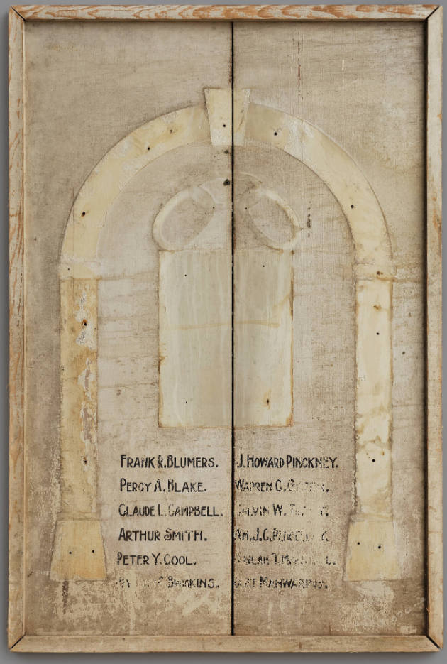 Backboard Removed from Independent Order of Odd Fellows Archway for Ensenore Lodge No. 438
Pho…