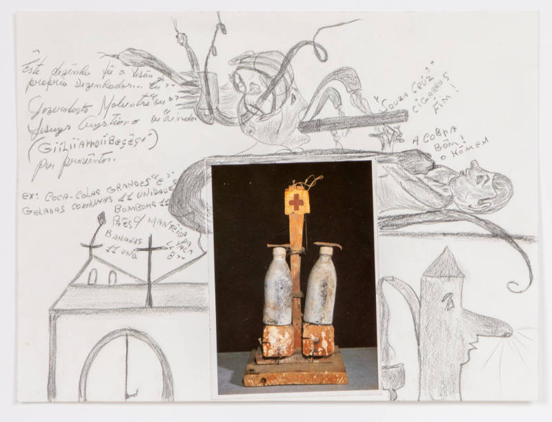 Jesuys Crystiano, “Untitled”,  Ilheus, Bahia state, Brazil, 2014, Graphite and magazine clippin…