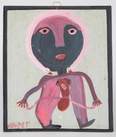 Mose Tolliver, “Candyman”, Montgomery, Alabama, 1986, Paint on plywood, 14 1/4 x 12 3/8 in., Co…