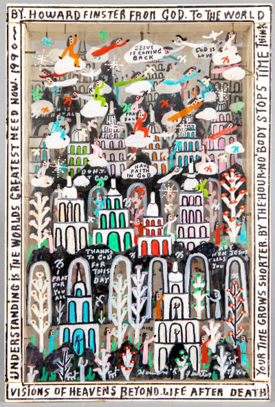 Howard Finster, “"Visions of Heavens Beyond Life After Death"”, Summerville, Georgia, c. 1990, …