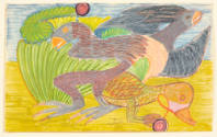 Alexander Georgiou Perifimou,  “Untitled”, London, United Kingdom, 1970s, Felt-tip pen colored …