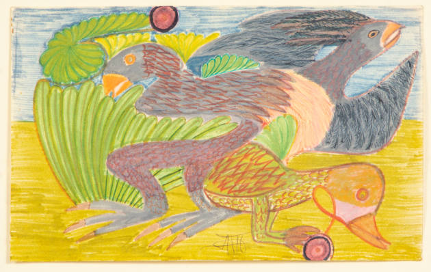 Alexander Georgiou Perifimou,  “Untitled”, London, United Kingdom, 1970s, Felt-tip pen colored …