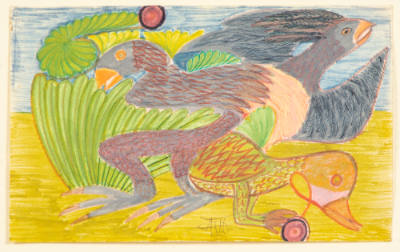 Alexander Georgiou Perifimou,  “Untitled”, London, United Kingdom, 1970s, Felt-tip pen colored …