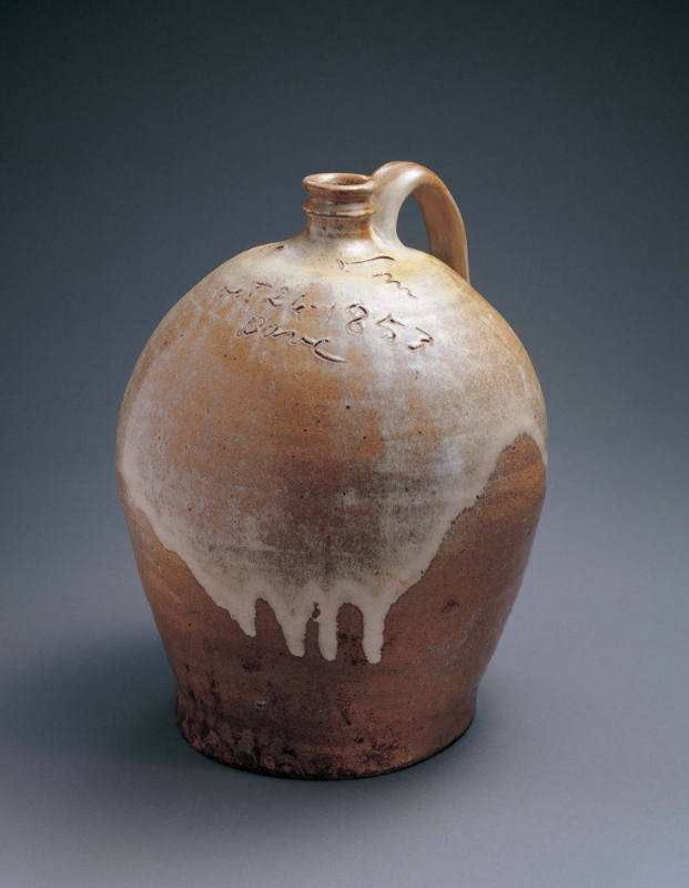 Dave Drake, (c. 1800–c. 1870), “Jug”, Lewis J. Miles Pottery, South Carolina, United States, 18…