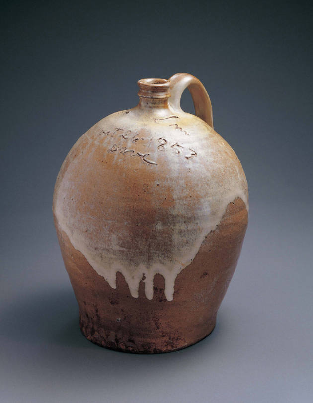 Dave Drake, (c. 1800–c. 1870), “Jug”, Lewis J. Miles Pottery, South Carolina, United States, 18…