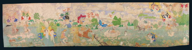 Untitled (Blengins capturing Glandelinian Soldiers) (double-sided)
Henry Darger
Photo by Gavi…