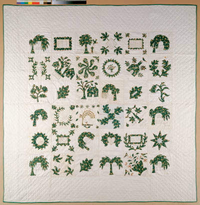 Presentation Quilt for William A. Sargent
Members of the Freewill Baptist Church
Photographed…