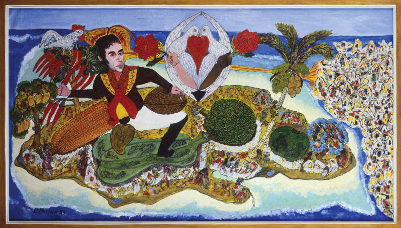 The Ascension of Simón Bolívar on Mount Jamaica
Everald Brown (1917–2002)
Jamaica
1983
Oil …