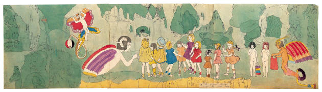 73 At Jennie Richee Escape by their help. (double-sided)
Henry Darger
Photo by James Prinz