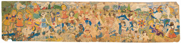 Untitled ("We will slam them with our wings") (double-sided)
Henry Darger
Photo by James Prin…