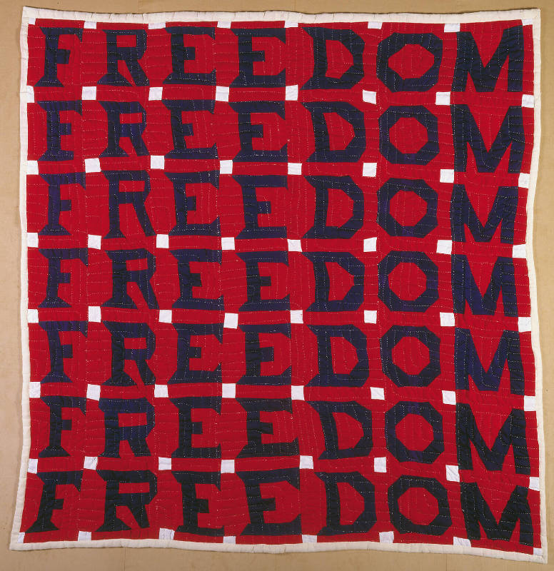 Jessie B. Telfair, (1913–1986), “Freedom Quilt”, Parrott, Georgia, United States, 1983, Cotton,…