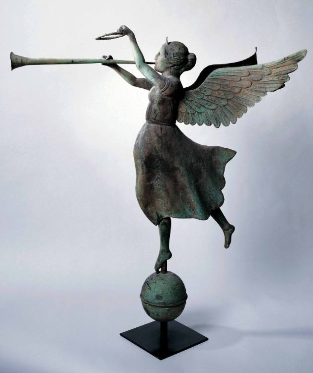 Attributed to E.G. Washburne & Company, “Fame Weathervane”, New York City, New York, c. 1890, C…