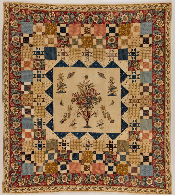 Hewson-Center Quilt with Multiple Borders
Artist unidentified; center block printed by John He…