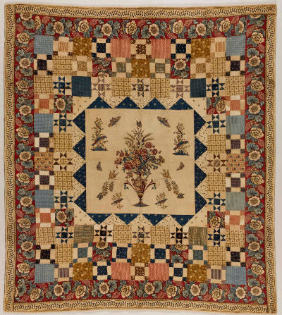 Hewson-Center Quilt with Multiple Borders
Artist unidentified; center block printed by John He…