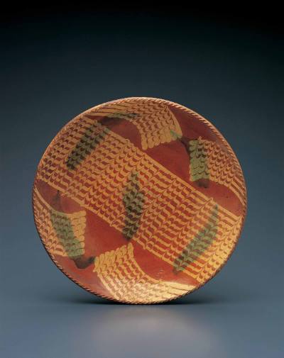 Slipware Charger with Combed Decoration
Artist unidentified
Photographed © 2000 John Bigelow …