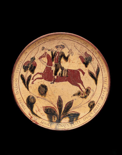 Sgraffito Plate with Horse and Rider
John Neis
Photographed by John Bigelow Taylor
