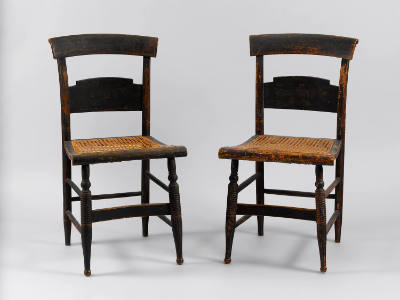 Two Fancy Chairs
Elias V. Coe, 1794(?)-1843(?)
Photographed by Gavin Ashworth