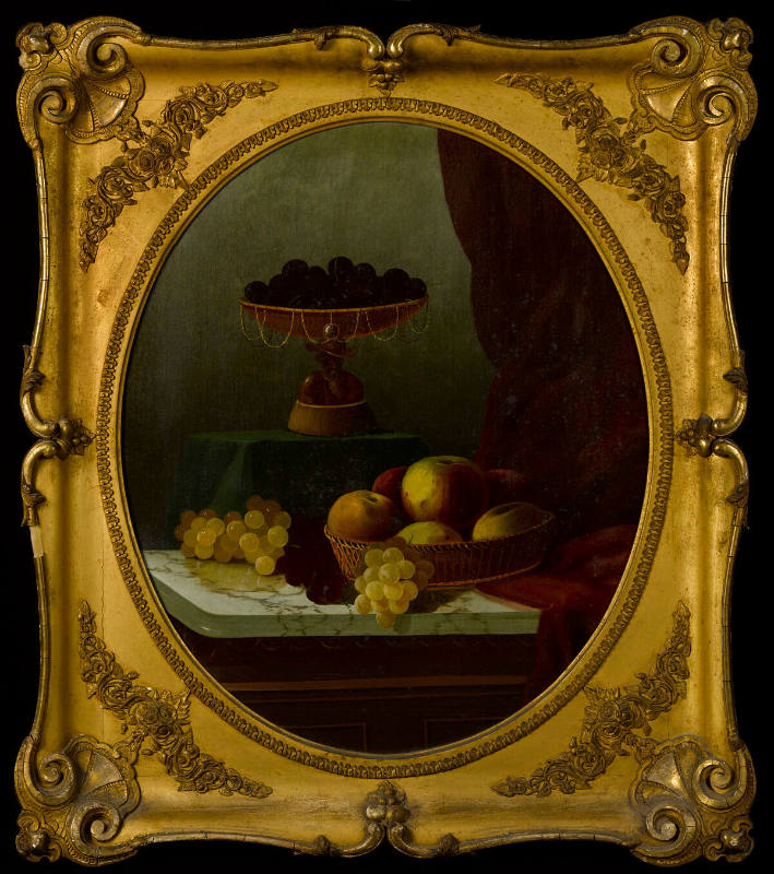 Still Life of Fruit and Compote with Filigree Chain and Portrait Stem
Artist unidentified
Pho…