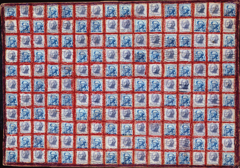 Untitled (Postage Stamps)
Eddie Arning, 1898-1993
Photographed by Gavin Ashworth