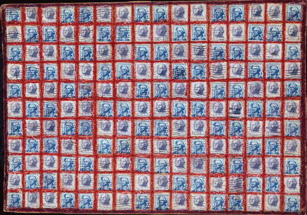 Untitled (Postage Stamps)
Eddie Arning, 1898-1993
Photographed by Gavin Ashworth