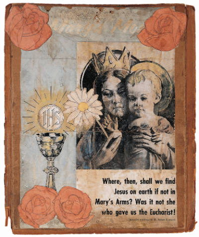 Henry Darger, “Untitled (Religious collage with Madonna and Child)”, Chicago, Mid-twentieth cen…