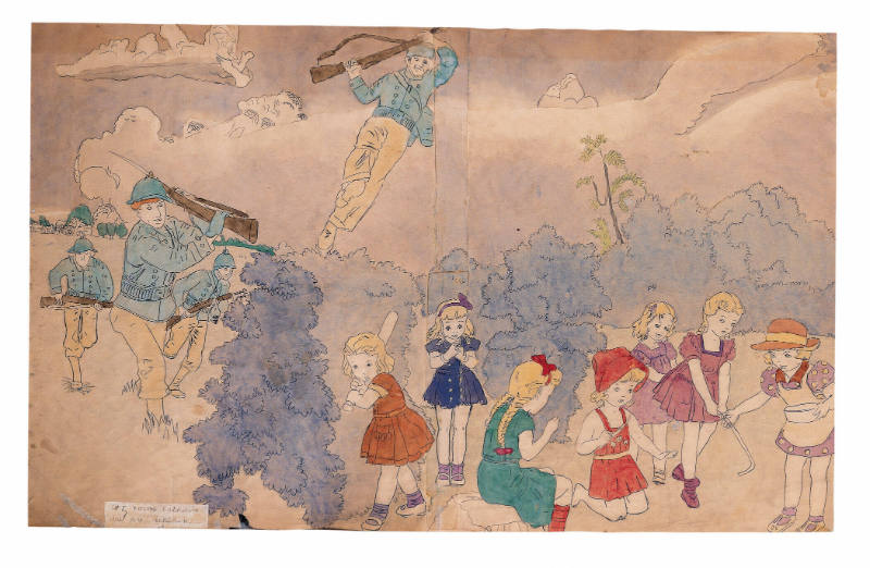 At 5 Norma Catherine. but are retaken. (double-sided)
Henry Darger
Photo by Gavin Ashworth