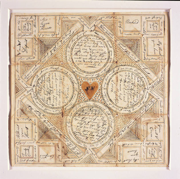 Love Token for Sarah Newlin, with Envelope
Artist unidentified
Southern Chester County, Penns…
