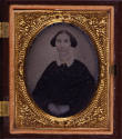 Artist unidentified, “Portrait of A Woman,” Albany, New York, 1858 - 1863, Cased Ambrotype, 1 3…