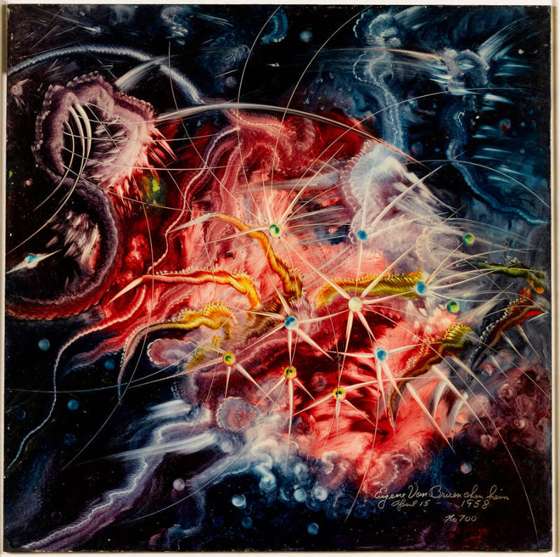 Untitled #700
Eugene Von Bruenchenhein, 1910-1983
Milwaukee, Wisconsin, United States
1958
…