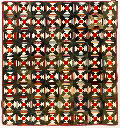 Log Cabin Quilt, Windmill Blades Variation
Artist unidentified
Photo by Gavin Ashworth