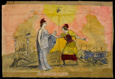 Henry Darger, “"Sister, have you forgotten what we stand for?"”, Chicago, After 1916, Watercolo…