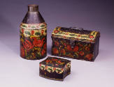 Tea Caddy (shown at far left)
Butler Shop, (act. 1824–c. 1855); paint decoration by Ann Butler…