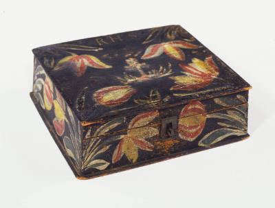Artist unidentified, “Box”, Pennsylvania, c. 1800, Paint on wood, 2 7/8 × 9 3/4 × 8 5/8 in., Co…