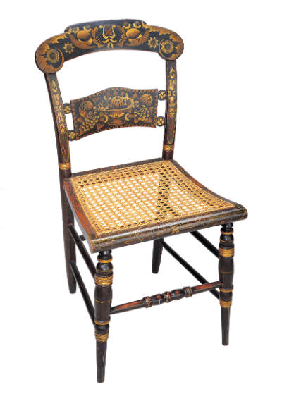 Lambert Hitchcock, (1795–1829), “Side Chair,” Hitchcocks-ville, Connecticut, 1826–1829, Paint, …