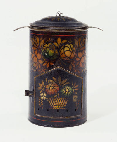 Artist unidentified, “Pap Warmer”, England, Second half of the 19th century, Paint on tinplate,…