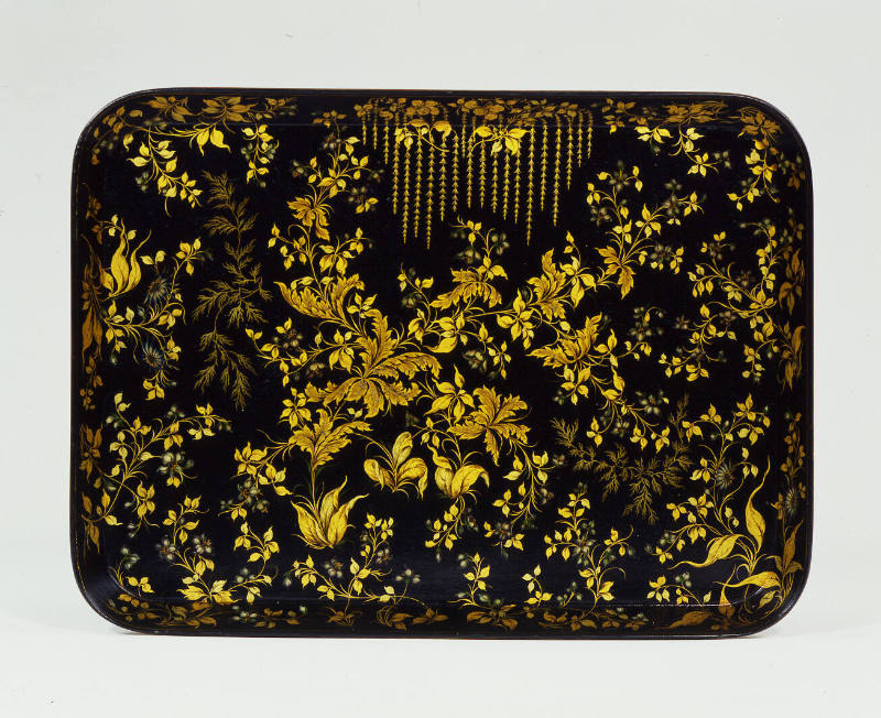 Henry Clay, (?–1812), “Japanned Tray,” London, England, 1802–1812, Gold leaf on papier-mâché, 1…